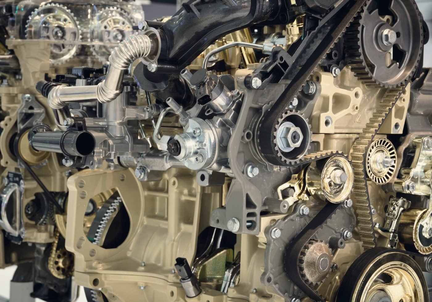 Open engine timing: chain, sprockets and camshafts