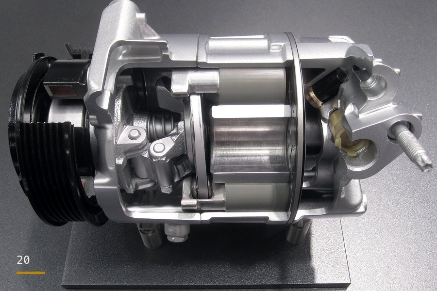 A/C compressor — reference photograph