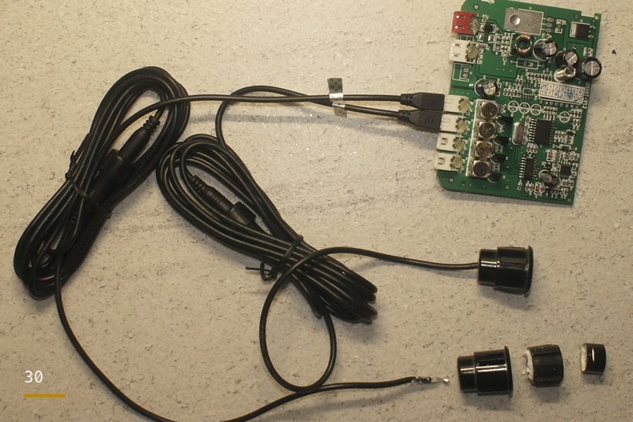 Parking sensors — reference photograph