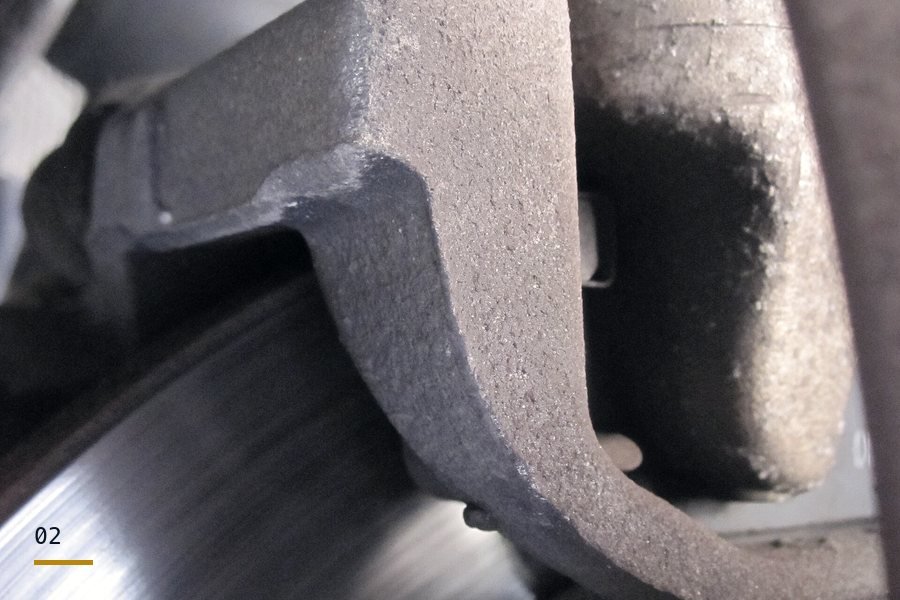 Rear brake pads — reference photograph